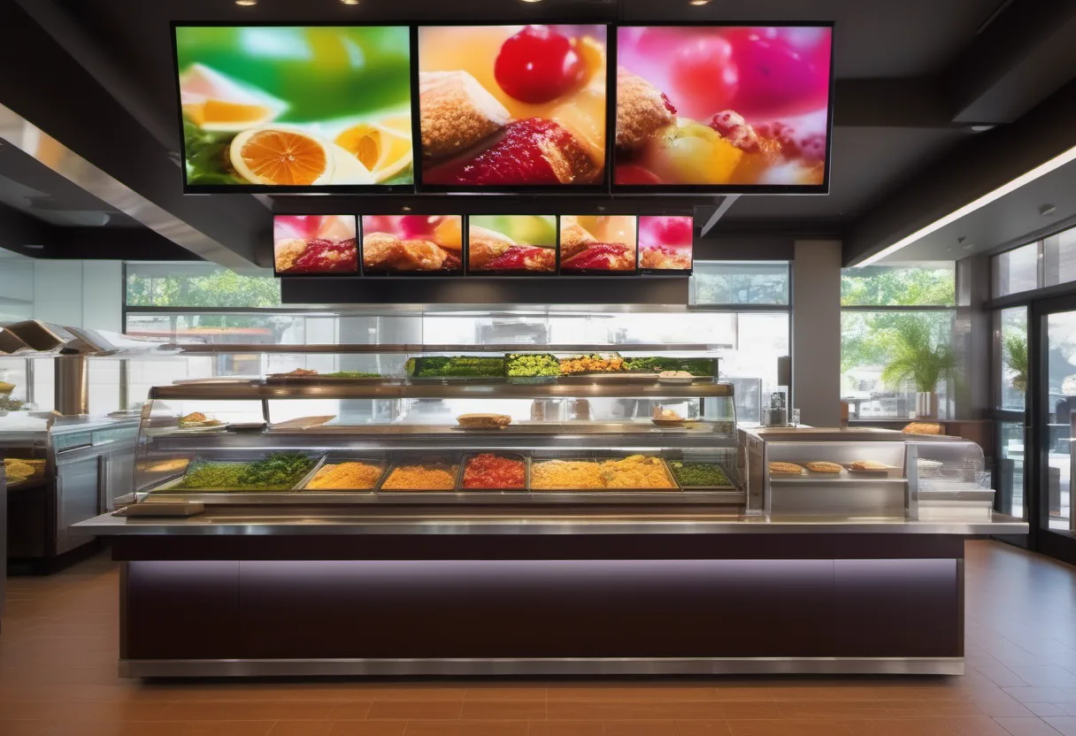 Restaurant Digital Signage example