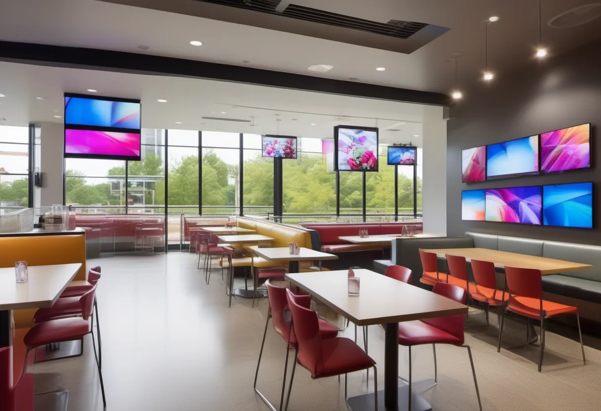 Restaurant Digital Signage example