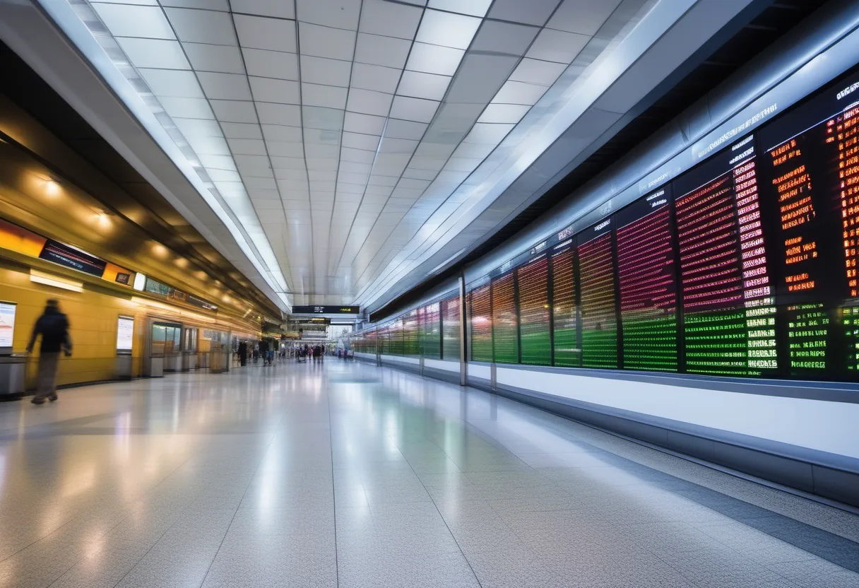 Transportation Digital Signage example