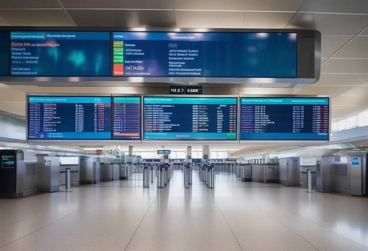 Transportation Digital Signage example